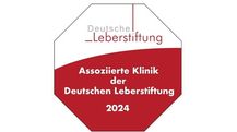 Logo Assoziierte Klinik der Deutschen Leberstiftung - Link zu Website
